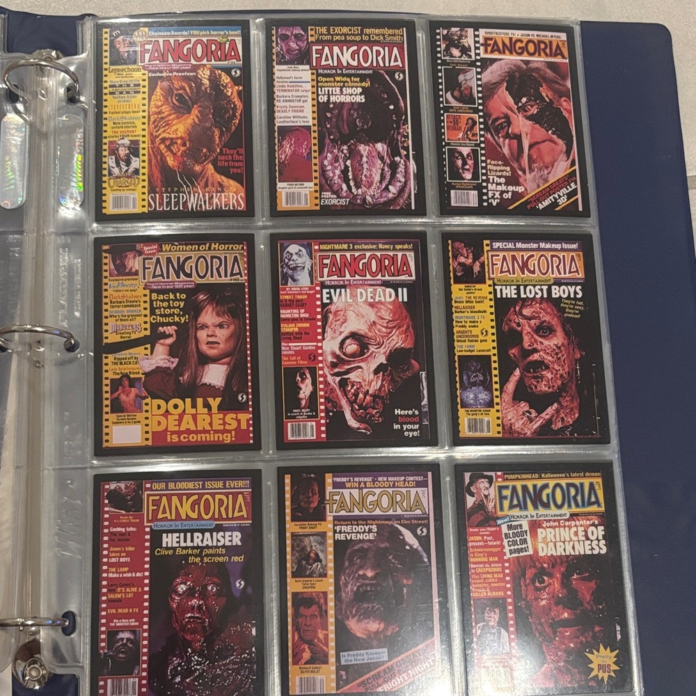 1991 VINTAGE Fangoria Magazine trading card Collection
